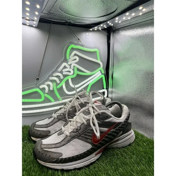 Nike Dart IV Running Shoes White Gray Red Womens Size 9.5 313801-162 - Picture 2 of 9